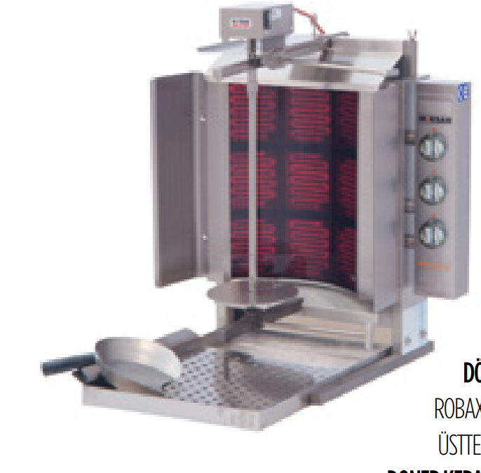 Electric Shawarma Machine 3 burners 220v 3ph 60hz