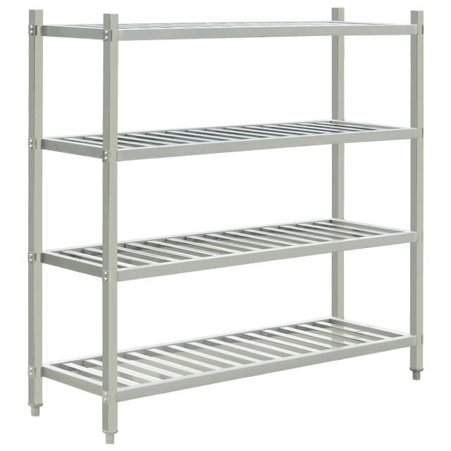 S/Steel 4-Tier Shelving Units 455 x 1825 x 1800 h mm
