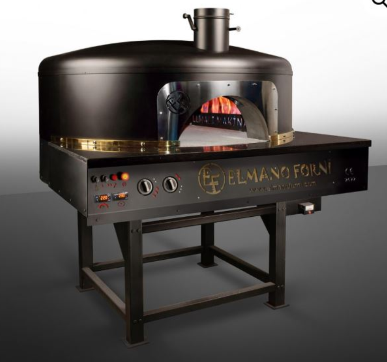 Mobile stone Pizza oven-Ø100CM. Gas