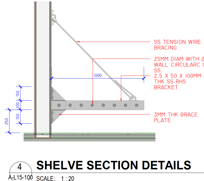 Shelf B Size 1900*800