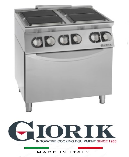 Giorik CE94QE 4 ELECTRIC SQUARE PLATE ON ELECTRIC OVEN