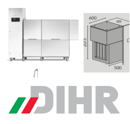 RX 250 + DR 209 Dihr Rack Conveyor Dishwasher with dryer DR 209