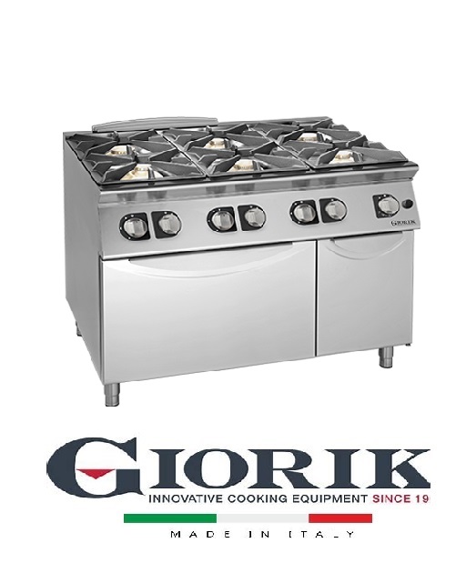 Giorik CG960F COOKER 6 GAS BURNERS ON GAS OVEN AND NEUTRAL CABINET