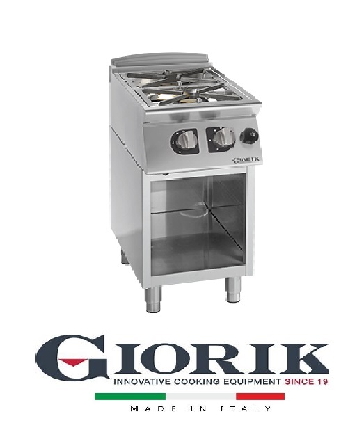 Giorik CG92FG COOKER 2 GAS BURNERS WITH GRILLS. FLUSH WITH THE FLOOR ON AN OPEN COMPARTMENT