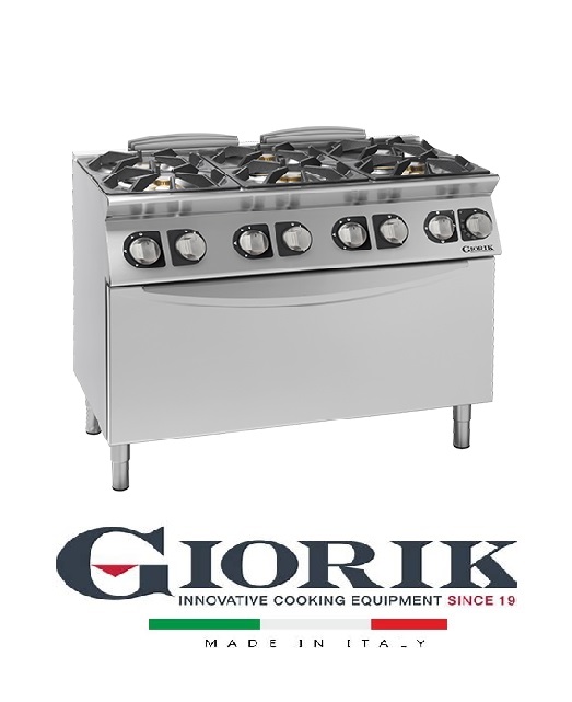Giorik CG96EH COOKER 6 GAS BURNERS ON MAXI ELECTRIC OVEN