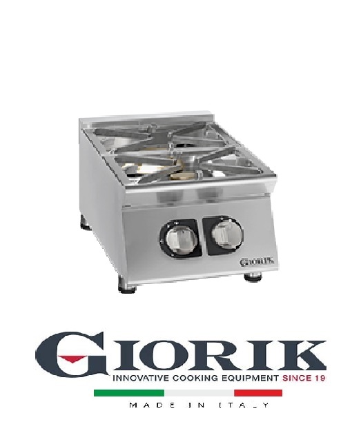 Giorik CG92FT COOKER 2 GAS BURNERS WITH GRILLS. FLUSH WITH THE FLOOR - TOP