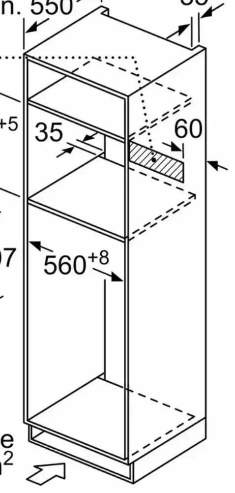 S/steel Frame for Microwave oven with upper and lower cupboard