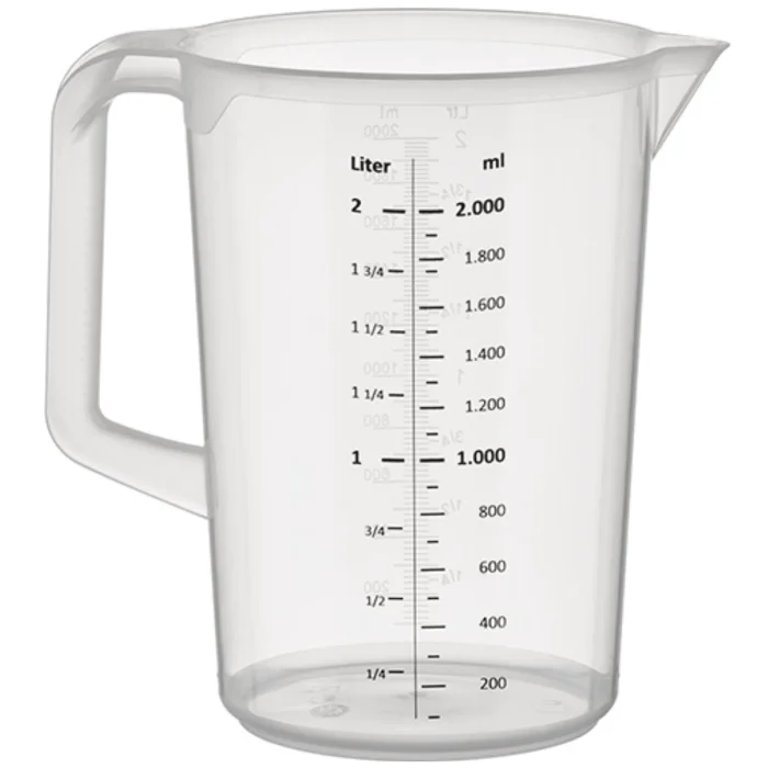 605-JW PLASTIC MEASURING JUG 2L
