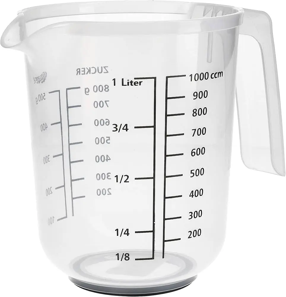606-JW PLASTIC MEASURING JUG 1L