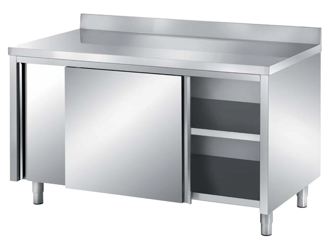 S/Steel Base Cabinet Sliding doors w/ BS Size: 1700x700x850 mm