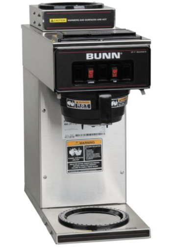 Bunn Pour Over Coffee Machine 2 warm zones