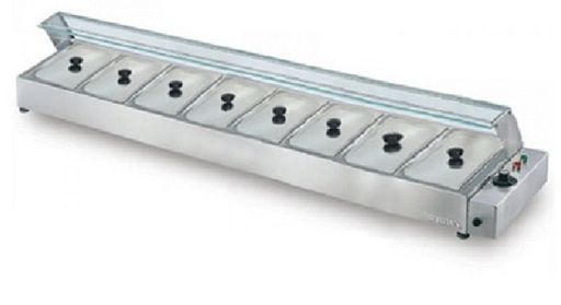 Countertop Bain Marie Food Warmer - 8 Wells Berjaya