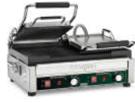 Panini Grill, electric, Grooved Top &
Bottom Panini Ottimo Dual Panini Grill sand
wich maker