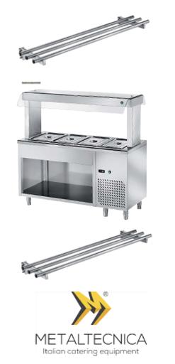 METALTECNICA  REFRIGERATED CENTRAL ISLAND ELEMENT FOR SALADS AND STARTERS RIS 15