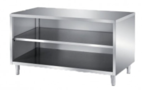 S/Steel Base Cabinet  with open cupboard Size: 900x700x850 mm