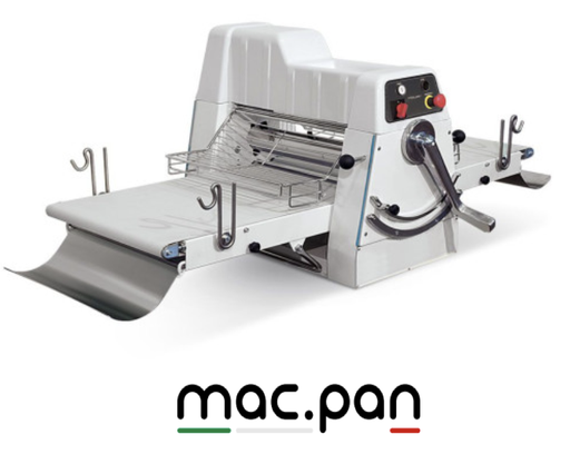 Dough Sheeter  manual controls with lever -belts Mac Pan Italy