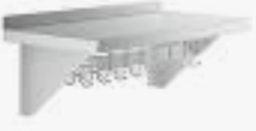 S/S Wall Mounted Pot Rack W/S.S. Hooks 