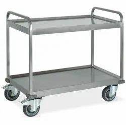 S/steel Two Layer Service Trolley