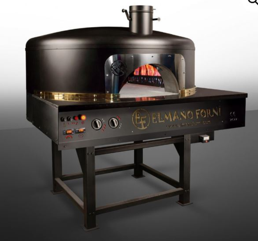 Mobile stone Pizza oven-Ø100CM. Gas