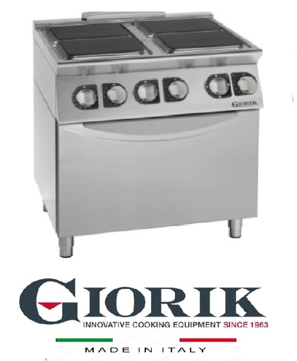 Giorik CE94QE 4 ELECTRIC SQUARE PLATE ON ELECTRIC OVEN