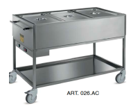 Heated Bain Marie Trolley 3 GN 1/1 CAP Italy