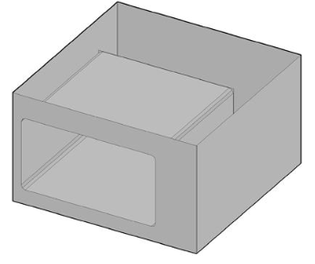 UBO90GN Neutral open cabinet 
