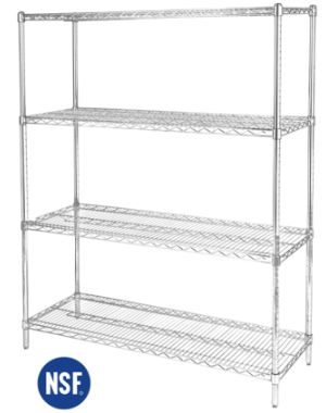 4 Level Storage Shelf Epoxy Coated