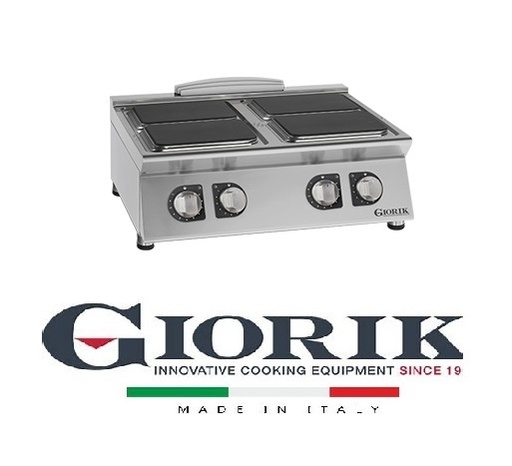 Giorik CE94QT COOKER 4 ELECTRIC SQUARE PLATES - TOP