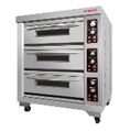 3-door electric oven with capacity for 6 trays with stone-made in china
