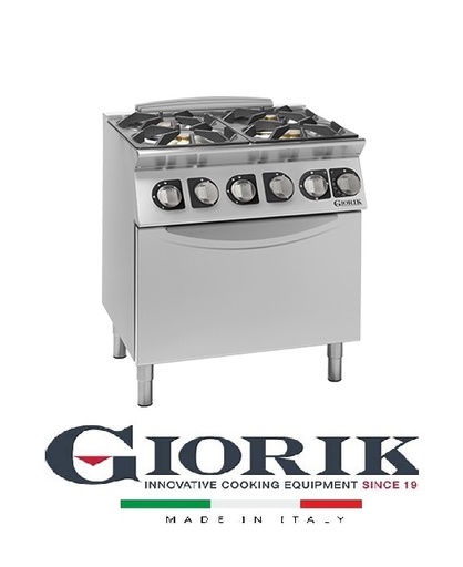 Giorik CG940E 4-BURNER GAS COOKER ON ELECTRIC OVEN