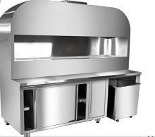 CHARCOLL GRILL STATION WITH CABINETCHARCOLL WORMER