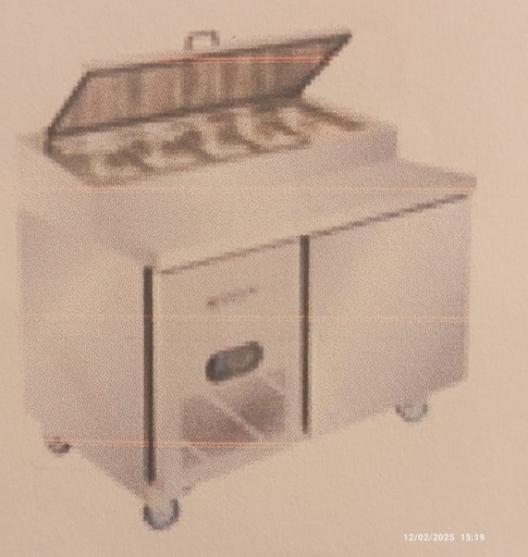 PIZZA PREPARATION FRIDGE WITH BOARD