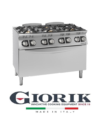 Giorik CG96EH COOKER 6 GAS BURNERS ON MAXI ELECTRIC OVEN