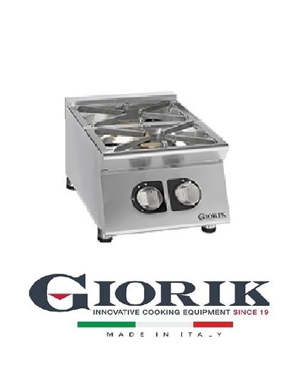 Giorik CG92FT COOKER 2 GAS BURNERS WITH GRILLS. FLUSH WITH THE FLOOR - TOP