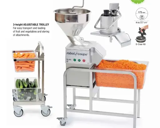 Robot coupe CL55 Workstation 220V/60/3 Floor standing vegetable preparation machine