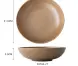 8.5 " Brown Deep Porcelain Dish