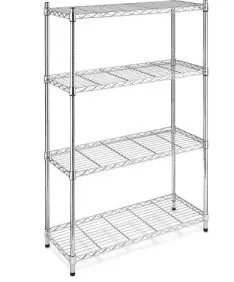 Stainless steel #304- 4 tier Wire Shelving unit  Dim : 1220 x 455 x 1850mm 