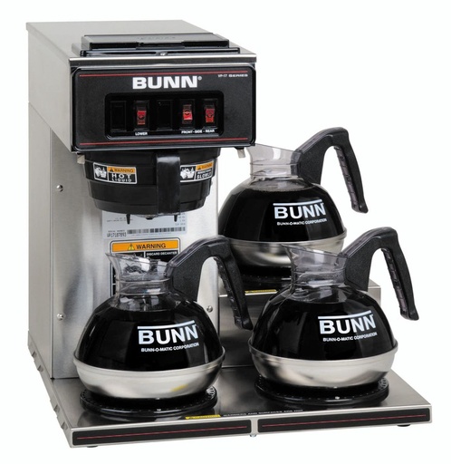 Bunn Pour Over Coffee Machine 3 warm zones