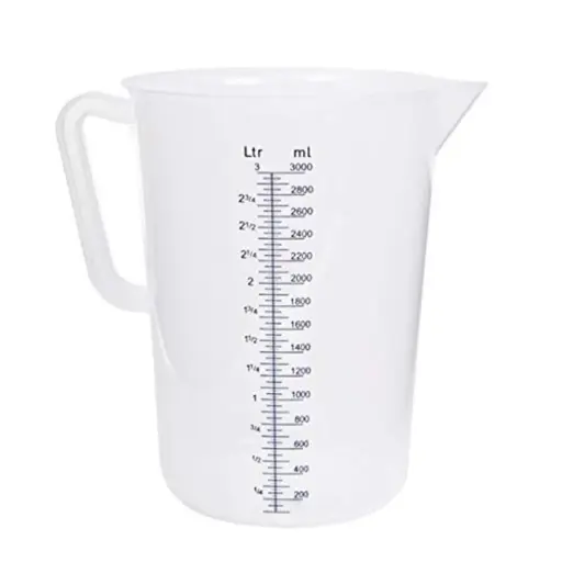 [604-JW] 604-JW PLASTIC MEASURING JUG 3L
