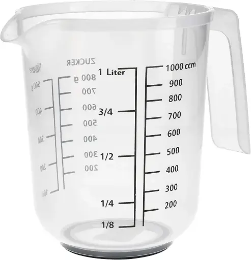 [606-JW] 606-JW PLASTIC MEASURING JUG 1L