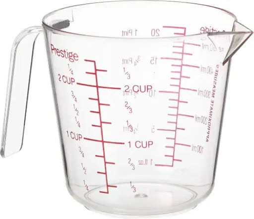 [607C-JW] 607C-JW PLASTIC MEASURING JUG 500ML