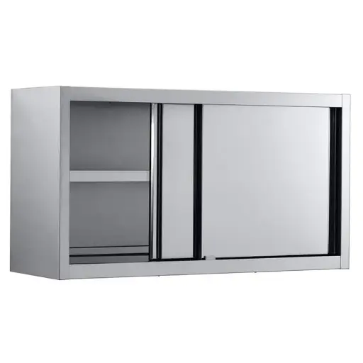 S/Steel Wall Mounted Cabinet Sliding doors Size: 1400x400x500 mm